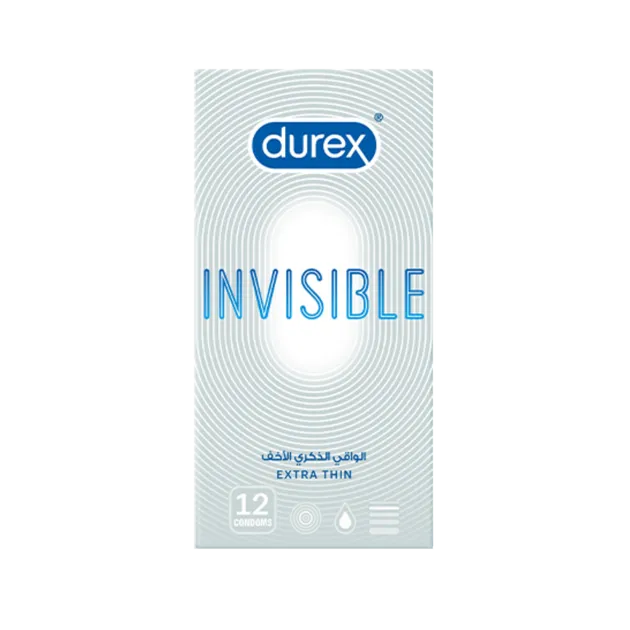 Durex Invisible Extra Thin Extra Lubricated Condom - 12 Pack — buy condoms online in Pakistan | Privily
