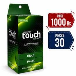 Touch Dotted Condoms Dispenser - 30 Pieces — buy condoms online in Pakistan | Privily