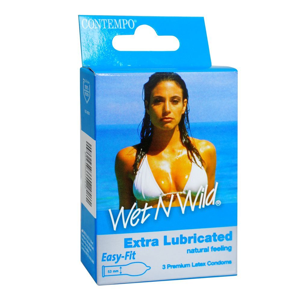 Wet N Wild Extra Lubricated Condoms – 3 Pack — buy condoms online in Pakistan | Privily